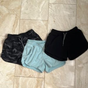 3 pair of Athleta girl shorts